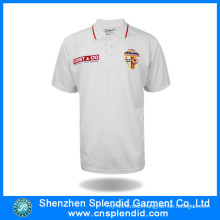 Custom Short Sleeve Embroidery White Polo Shirt for Men